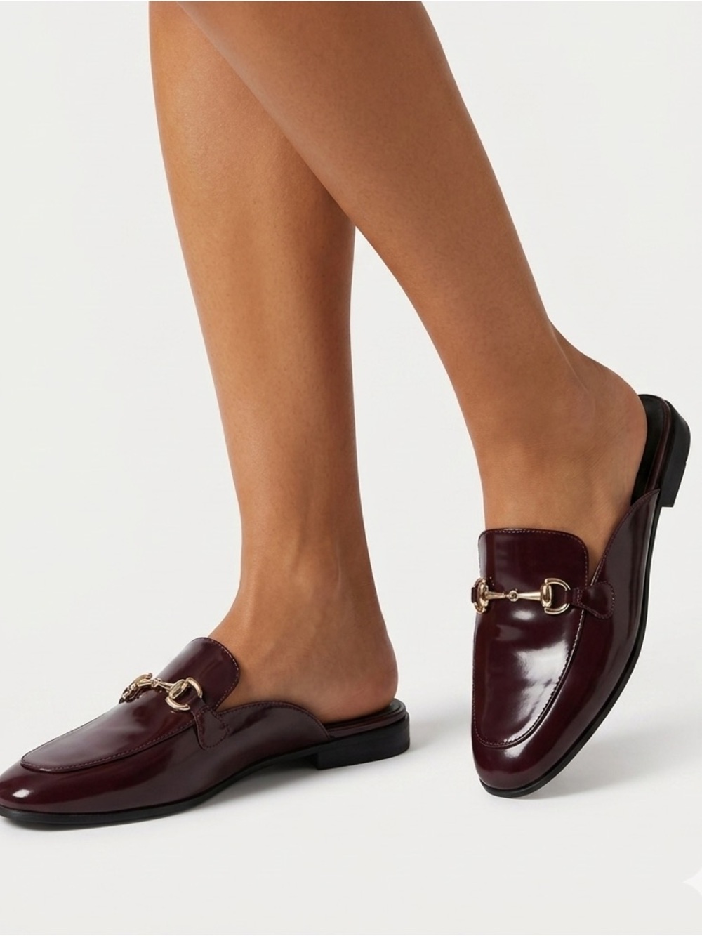 Old Navy Loafer Mule Shoes Burgundy Sz 8 NWOT